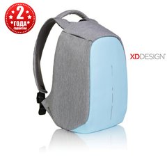 Рюкзак антивор городской XD Design Bobby Compact 14", Pastel Blue (P705.530) Новинка 2022