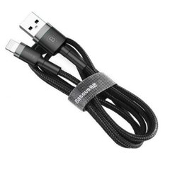 Дата кабель USB 2.0 AM to Lightning 0.5m Cafule 2.4A gold + black Baseus (CALKLF-AV1)