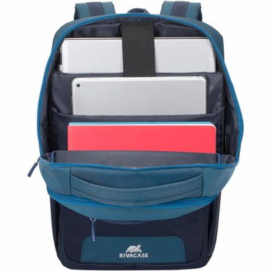 Рюкзак для ноутбука RivaCase 15.6 & quot; 7767 Steel blue / aquamarine (7767Steel blue / aquamarine)