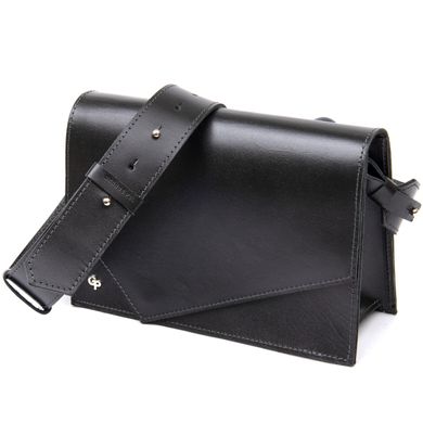 Жіноча стильна сумка з натуральної шкіри GRANDE PELLE 11434 Чорний Новинка 2022