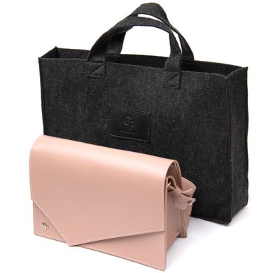 Жіноча сумка з натуральної шкіри GRANDE PELLE 11435 Рожевий Новинка 2022