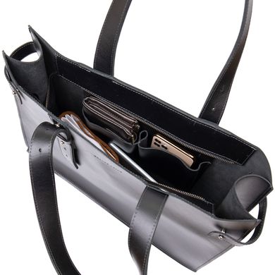 Женская сумка-шопер из натуральной кожи GRANDE PELLE 11436 Черный Новинка 2022