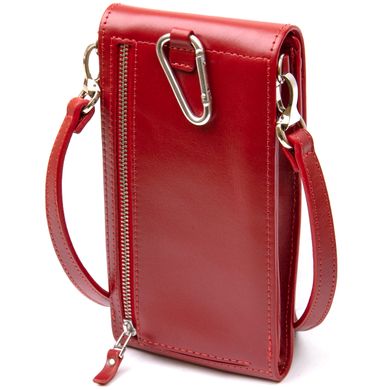 Жіноча шкіряна сумка-гаманець GRANDE PELLE 11441 Червоний Новинка 2022