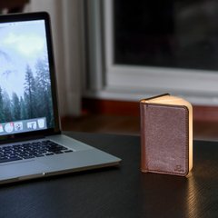 Светильник-книга "Smart Book" мини, натуральная кожа
