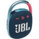 Портативна колонка JBL Clip 4 Blue Pink (JBLCLIP4BLUP)