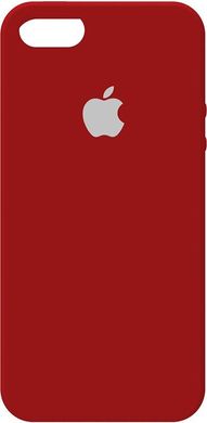 Чехол-накладка Apple Silicone Case iPhone 5/5s/SE China Red