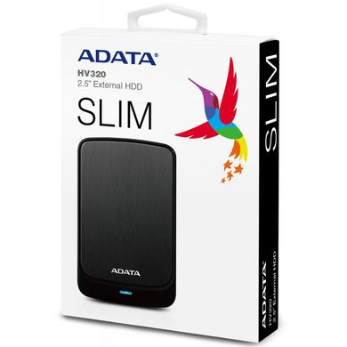 Внешний жесткий диск 2.5" 1TB ADATA (AHV320-1TU31-CBK)