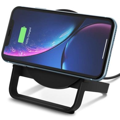 Зарядний пристрій Belkin Stand Wireless Charging Qi, 10W, black (WIB001VFBK)