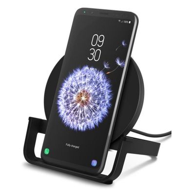 Зарядний пристрій Belkin Stand Wireless Charging Qi, 10W, black (WIB001VFBK)