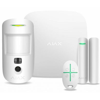 Комплект охранной сигнализации Ajax StarterKit Cam Plus /біла (StarterKit Cam Plus /white)