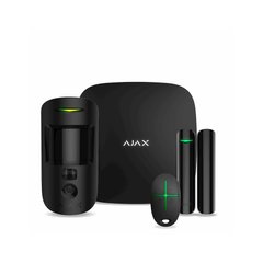 Комплект охоронної сигналізації Ajax StarterKit Cam Plus / чорна (StarterKit Cam Plus / black)