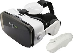 3D очки виртуальной реальности VR BOX Z4 с пультом и наушниками, Белый