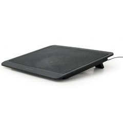 Подставка для ноутбука Gembird 15.6", 1x125 mm fan, black (NBS-1F15-03)