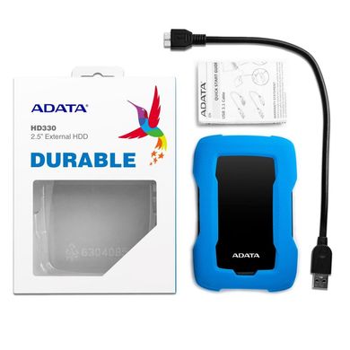 Зовнішній жорсткий диск 2.5 & quot; 1TB ADATA (AHD330-1TU31-CBL)