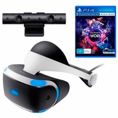 Очки виртуальной реальности SONY PlayStation VR (Camera +VR Worlds) (9782216), Белый