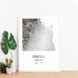 Постер картина для интерьера в подарок "Одесса / Odessa" фольгированный А3 silver-pink