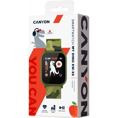 Смарт-часы Canyon CNE-KW33BB Kids smartwatch Black camouflage (CNE-KW33BB)