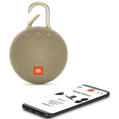 Портативная колонка JBL Clip 3 Sand (JBLCLIP3SAND)
