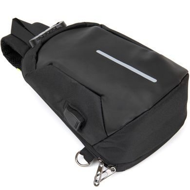 Эргономичный рюкзак через плечо с кодовым замком текстильный Vintage 20553 Черный Новинка 2022