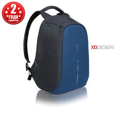 Рюкзак антизлодій міський XD Design Bobby Compact 14", Diver Blue (P705.535) Новинка 2022